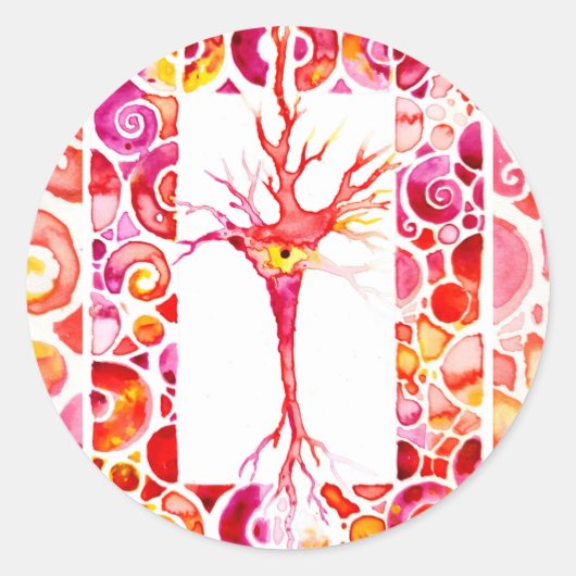 Sticker Rond Neuron (Devant)