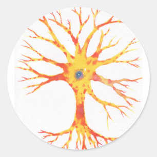 Sticker Rond Neuron