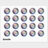 Sticker Rond neurones connectés (Feuille)