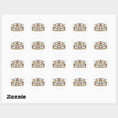 Sticker Rond Neuroscience de l'amour (Feuille)