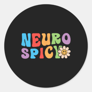Sticker Rond Neurospice super - Autisme De L'Asd Et Neurodiverg