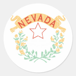 Sticker Rond Nevada