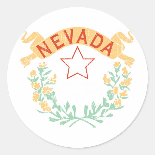 Sticker Rond Nevada (Devant)