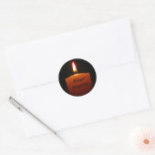 Sticker Rond Never Forgotten Remembrance Candle Flame (Enveloppe)