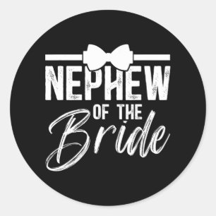Sticker Rond Neveu de la mariée Neveu de la mariée 
