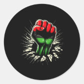 Sticker Rond New African Attire For Mens Boys Kids Pan African (Devant)