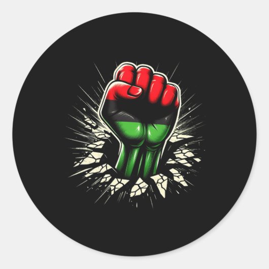 Sticker Rond New African Attire For Mens Boys Kids Pan African (Devant)