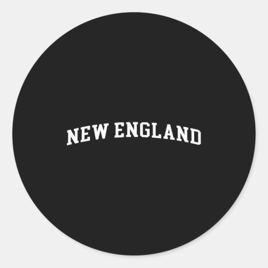 Sticker Rond New England (Devant)