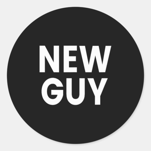 Sticker Rond New Guy  (Devant)