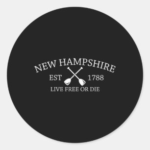 Sticker Rond New Hampshire Est 1788