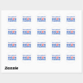 Sticker Rond New Hampshire pour Biden Harris (Feuille)