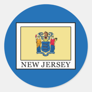 Sticker Rond New Jersey