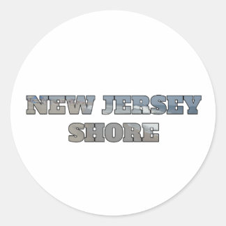 Sticker Rond New Jersey Shore