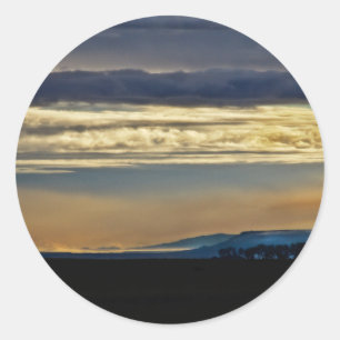 Sticker Rond New Mexico Skyline