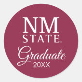 Sticker Rond New Mexico State University Graduation (Devant)