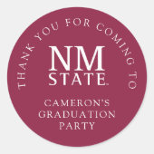 Sticker Rond New Mexico State University Graduation (Devant)