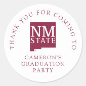 Sticker Rond New Mexico State University Graduation (Devant)