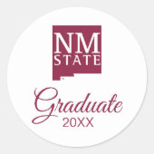 Sticker Rond New Mexico State University Graduation (Devant)