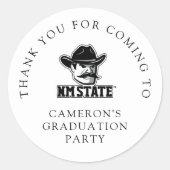 Sticker Rond New Mexico State University Graduation 7 (Devant)