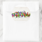 Sticker Rond New Orleans Louisiana Skyline (Sac)