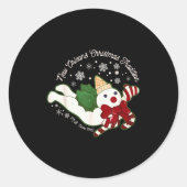 Sticker Rond New Orleans Mr Bingle Christmas Tradition Snowmen (Devant)