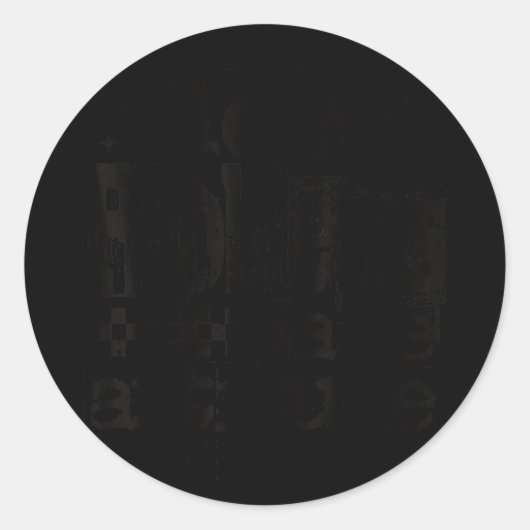 Sticker Rond New problems same attitude retro grunge streetwear (Devant)