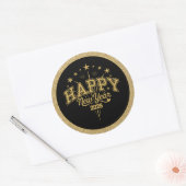 Sticker Rond New Year (Enveloppe)