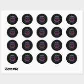 Sticker Rond New Year Crew 2026, Family Matching Happy New Year (Feuille)