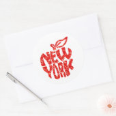 STICKER ROND NEW YORK (Enveloppe)