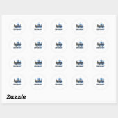 Sticker Rond New York (Feuille)