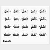 STICKER ROND NEW YORK (Feuille)