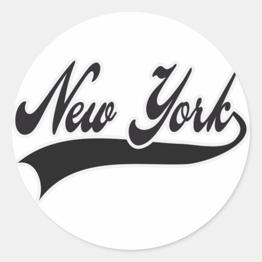 STICKER ROND NEW YORK (Devant)