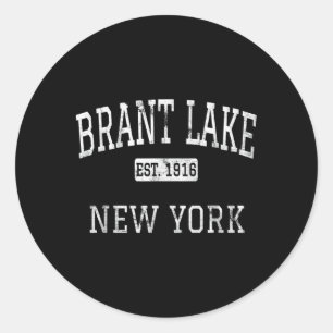 Sticker Rond New York Brant Lake New York Ny