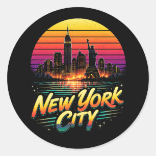 Sticker Rond New York City