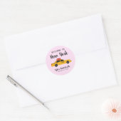 Sticker Rond New York City Taxi Bachelorette (Enveloppe)