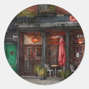 Sticker Rond New York - Magasin - Greenwich Village - La Douce
