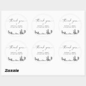 Sticker Rond New York Merci Favor 3" (feuille de 6) (Feuille)