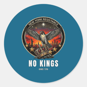 Sticker Rond New york ny alliance de l'oiseau rebelle résistanc