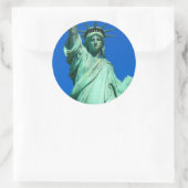 Sticker Rond New-York, Statue de la Liberté (Sac)