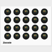 Sticker Rond New Zealand Kiwi Bird (Feuille)