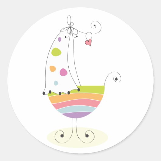 Sticker Rond Newborn Crib (Devant)