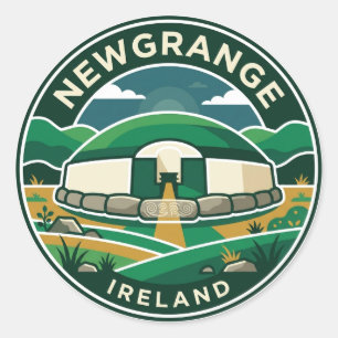 Sticker Rond Newgrange Irlande