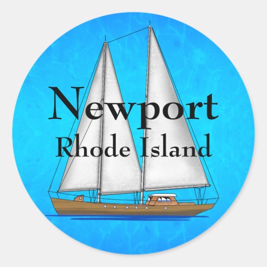 Sticker Rond Newport (Devant)