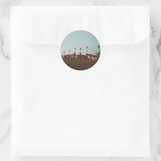 Sticker Rond Newport Beach (Sac)