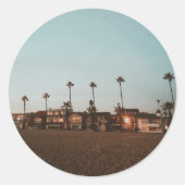 Sticker Rond Newport Beach (Devant)