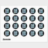 Sticker Rond Next Stop Lycée élémentaire de l'école primaire di (Feuille)