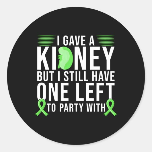 Sticker Rond Ney Donor Ney Transplant (Devant)