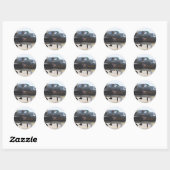 Sticker Rond nez art 'show me' (Feuille)