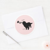 Sticker Rond Nez Boop Dog Love (Enveloppe)