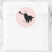 Sticker Rond Nez Boop Dog Love (Sac)